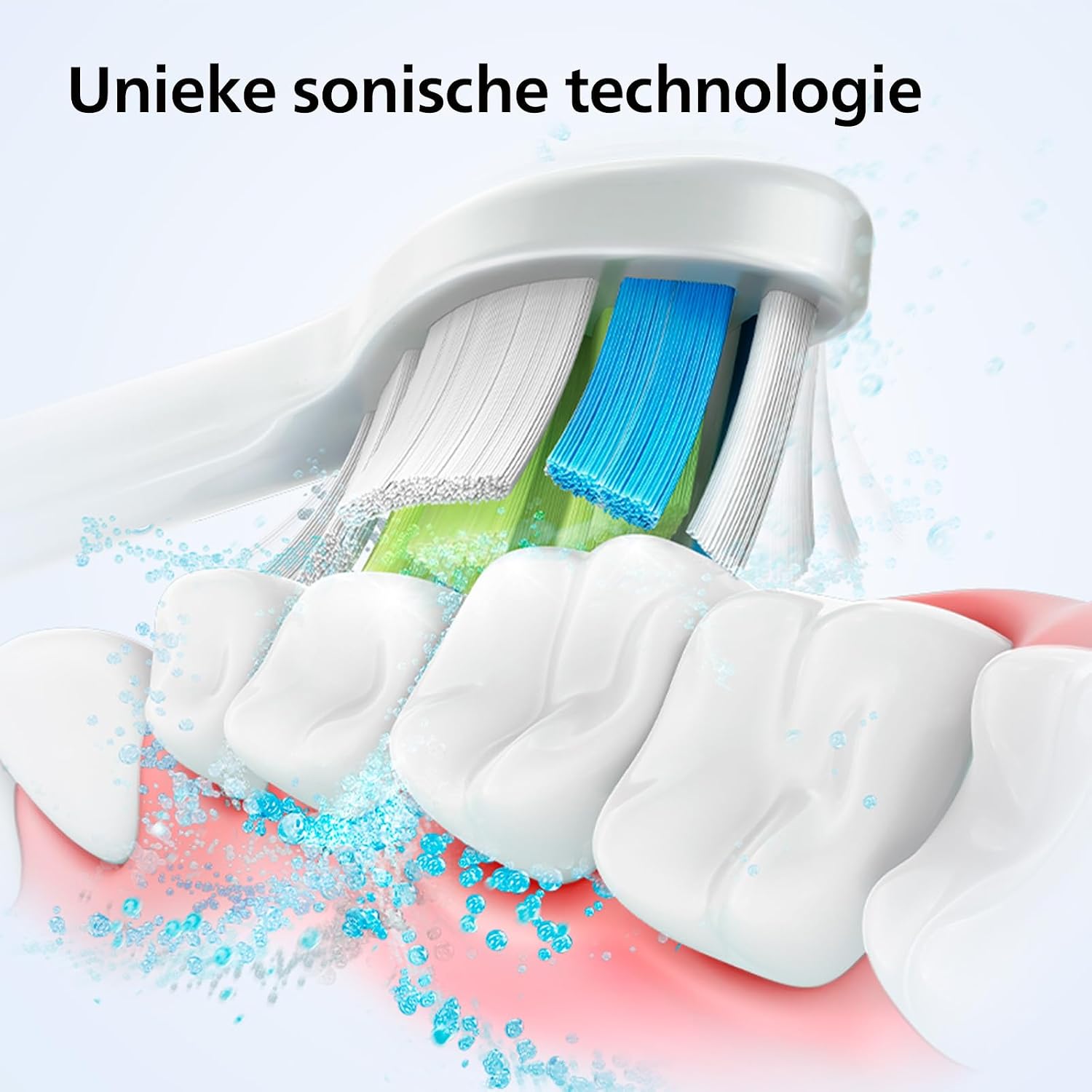 Detalle de Philips Sonicare 4100 HX3683/33 elektrische tandenborstel met W2-opzetborstel
