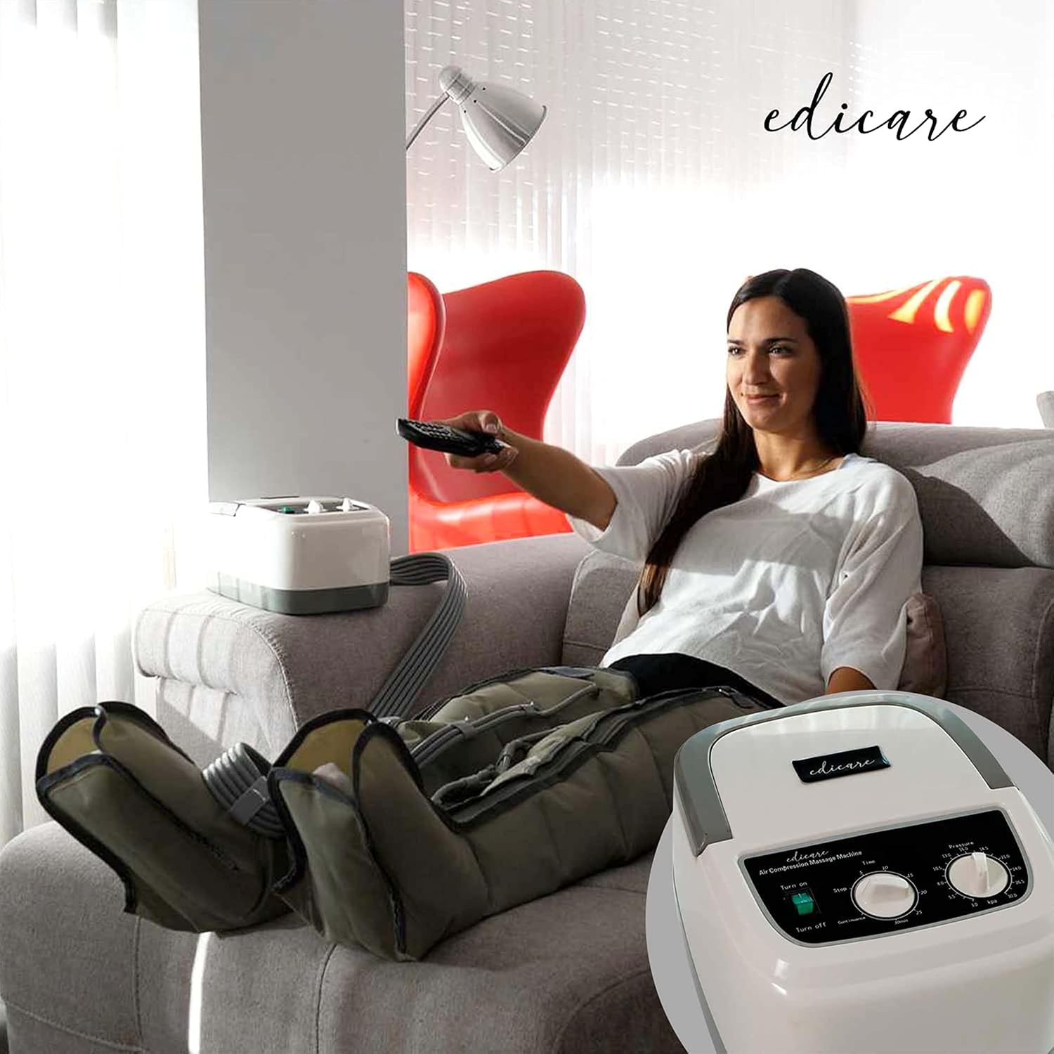 Detalle 2 de Edicare, Presoterapia para Piernas y Pies Cansados 🦵