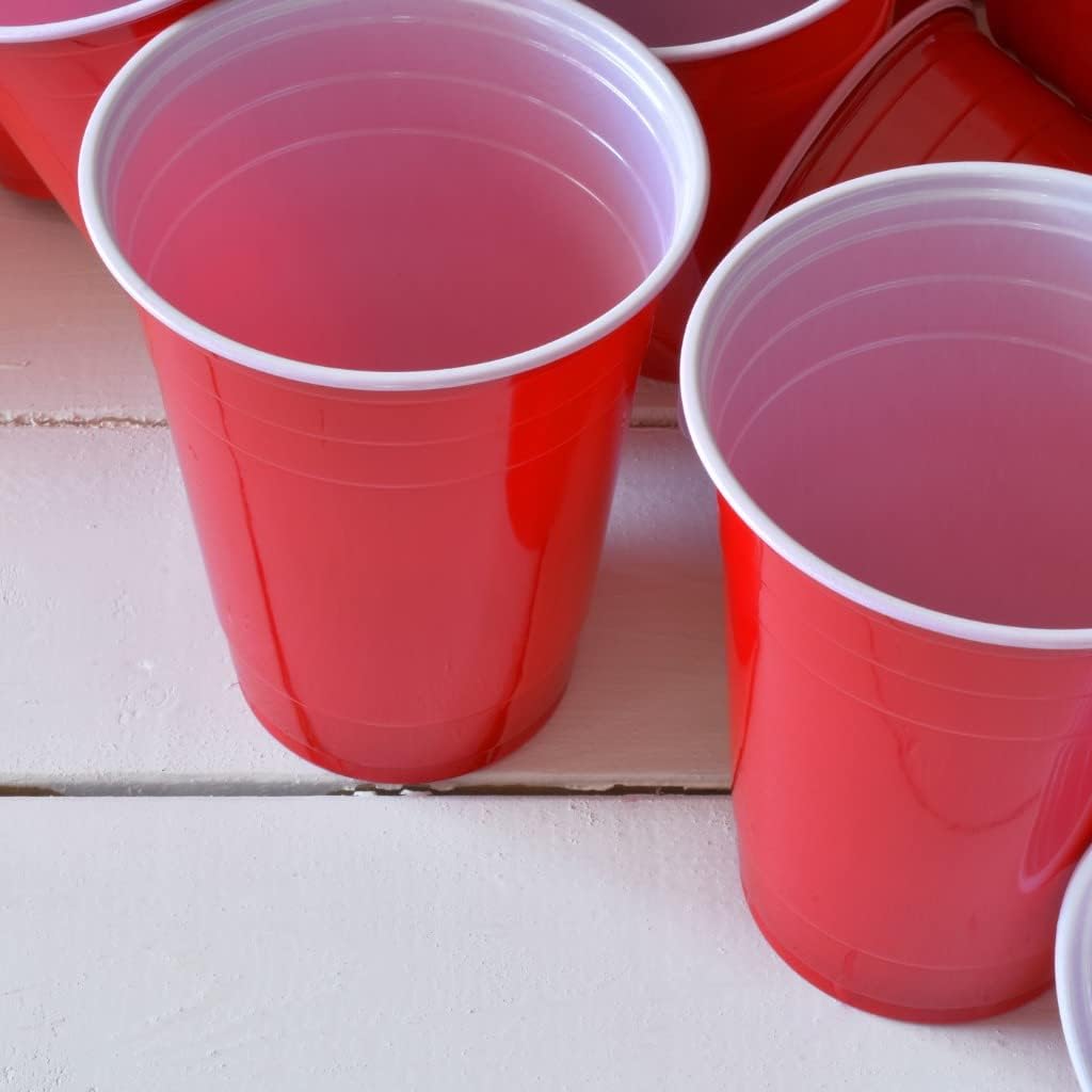 Detalle 2 de GOODS+GADGETS Reusable Party Cups, 473 ml, Red, Thick-Walled