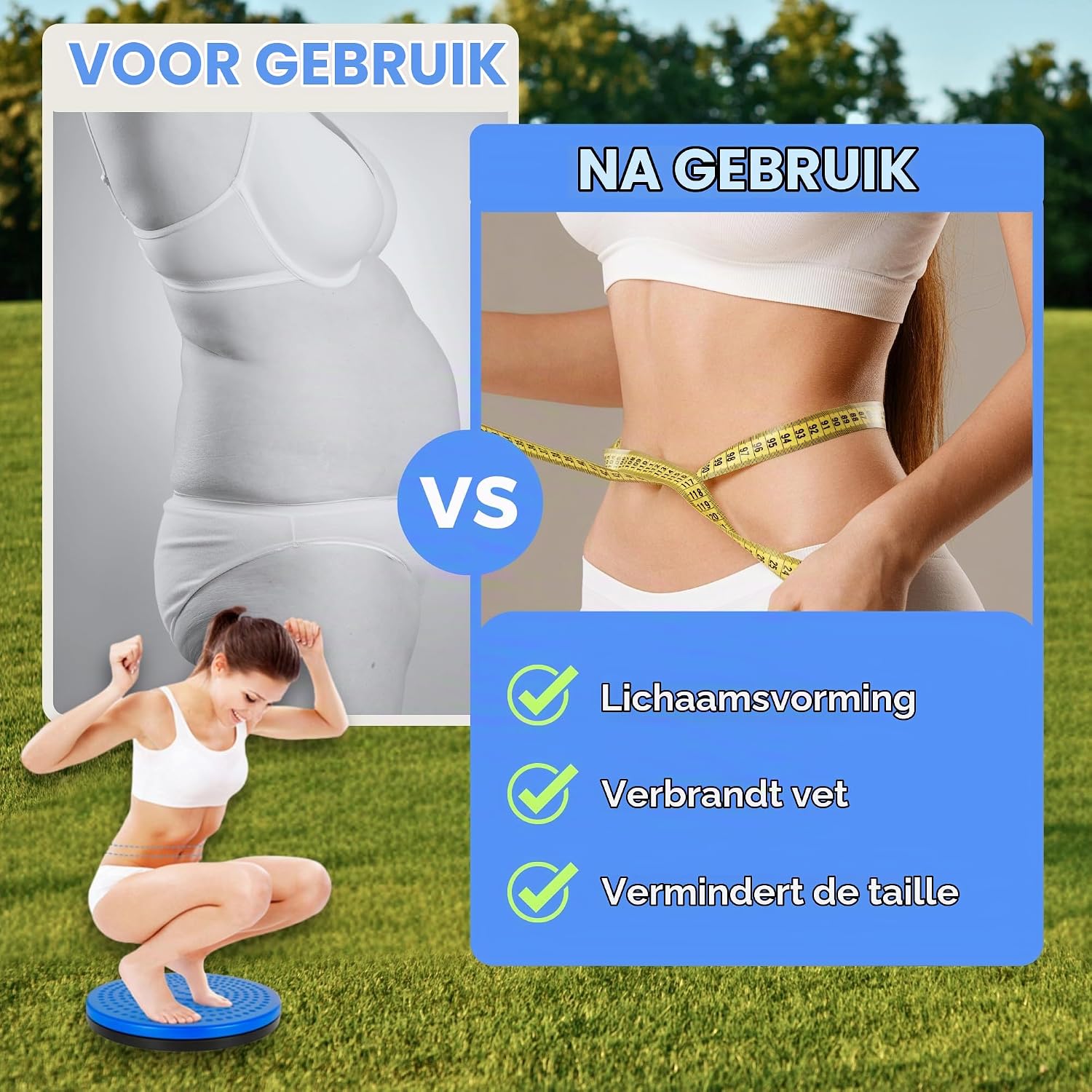 Detalle 2 de MAGIC SELECT A6326 twistboard voor fitness met antislip en 360° rotatie