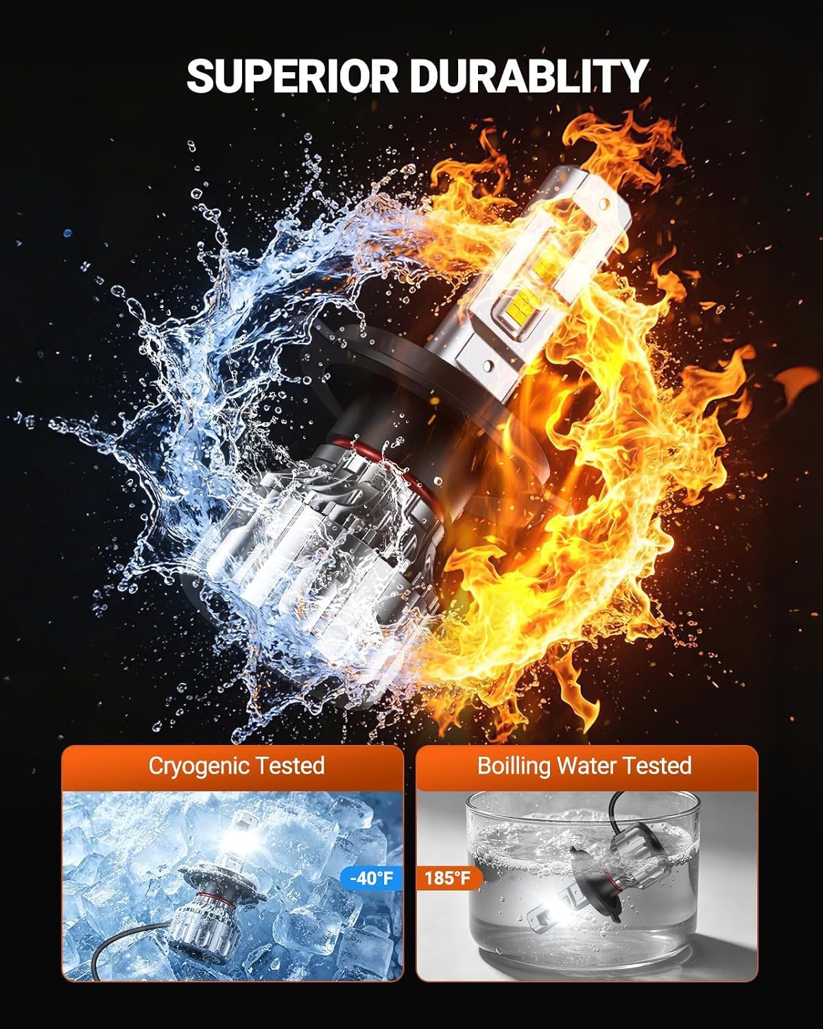 Thumbnail 3 de SEALIGHT H4 46000LM LED Headlight Bulbs