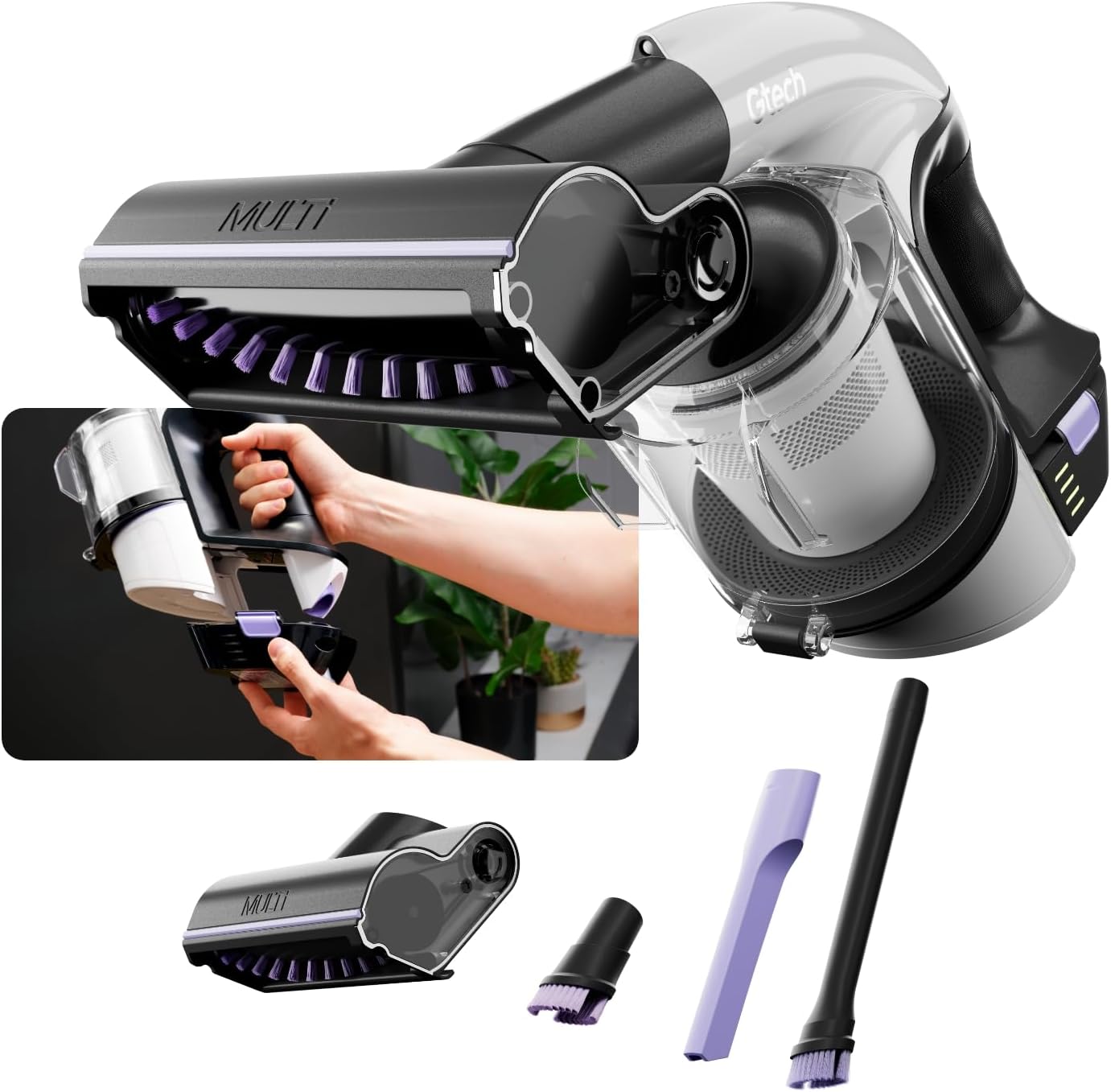 Detalle de Gtech Multi Platinum 22V cordless handheld vacuum cleaner