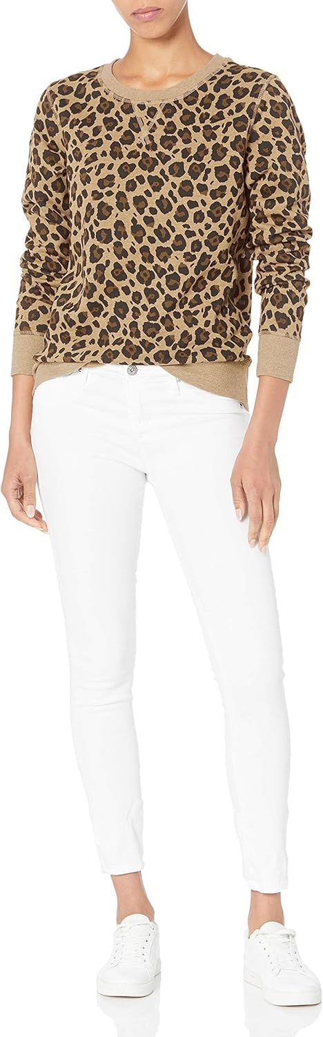 Detalle de Amazon Essentials Women's Fleece Crewneck Long Sleeve Pullover Sweatshirt (Plus Size)