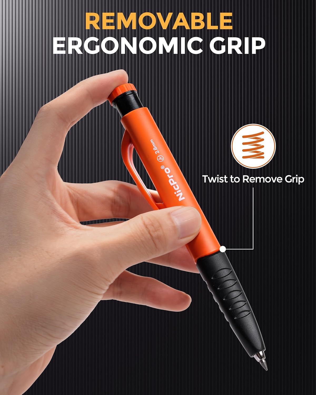 Thumbnail 2 de Nicpro Upgraded 3-in-1 Carpenter Pencils Set with Finger Grip