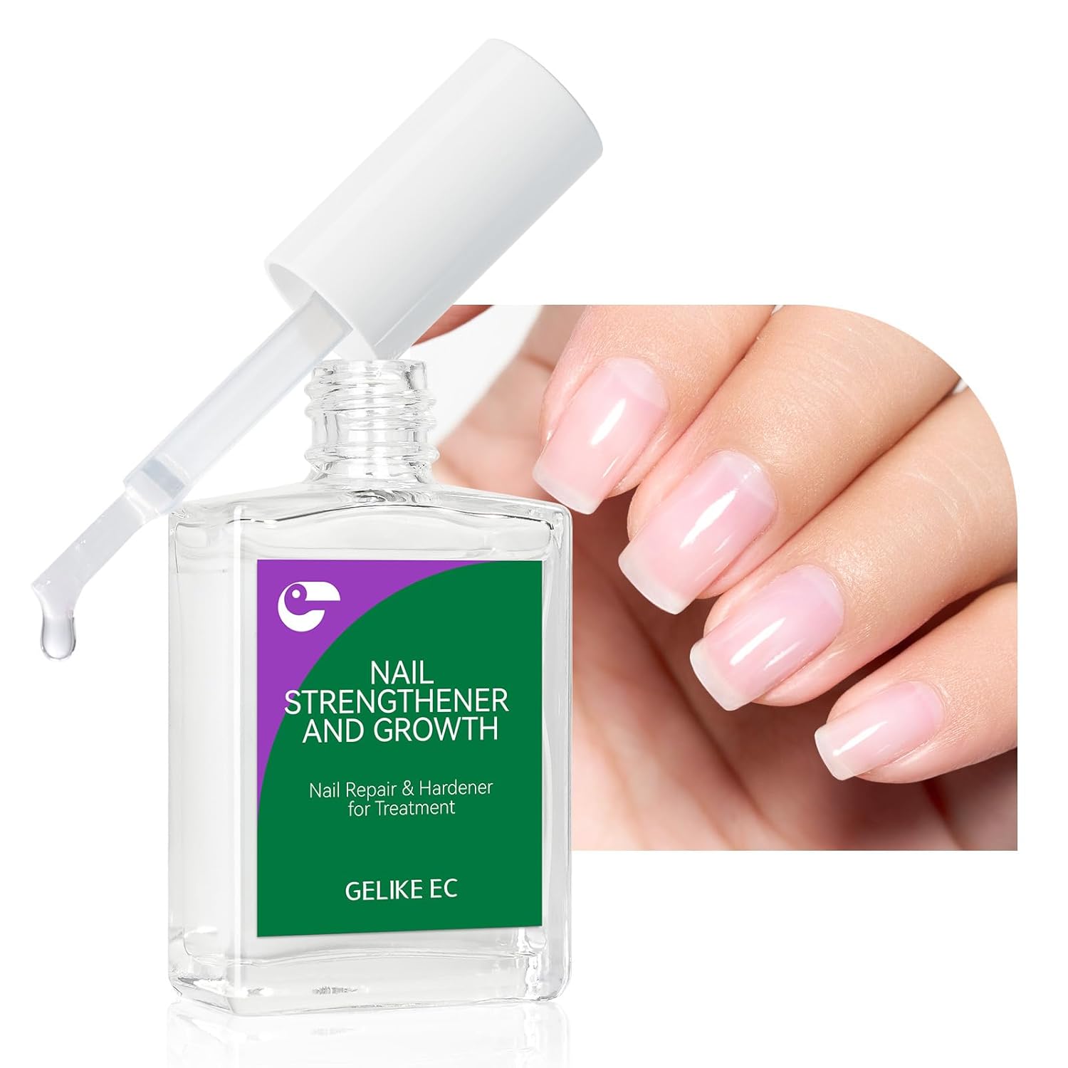 Detalle de Gelike ec Nagelhärter 15 ml für brüchige Nägel