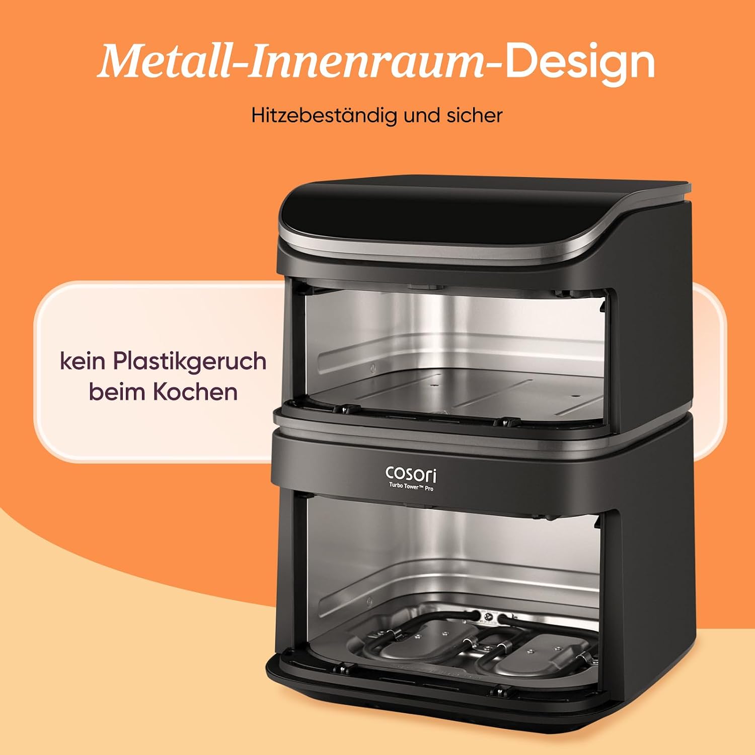 Thumbnail 5 de COSORI Turbo Tower Pro Airfryer Keramik 2-Kammern