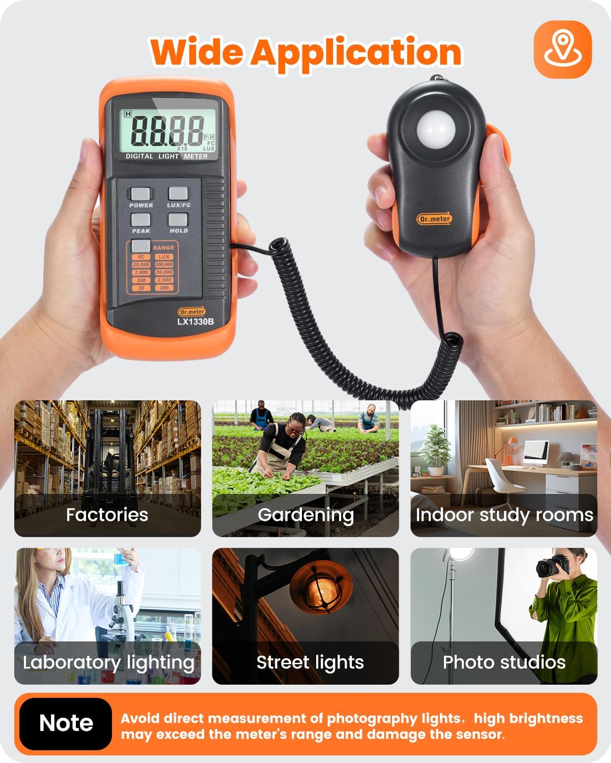 Thumbnail 5 de Dr.meter LX1330B Luxmeter 0-200.000