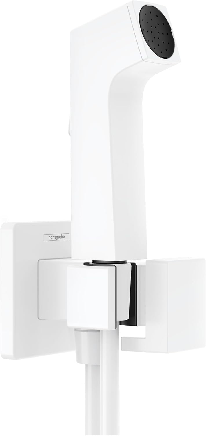 Detalle 1 de hansgrohe 29231000 Bidette E – zestaw bidetowy EcoSmart, 1 strumień, wąż 1,25 m