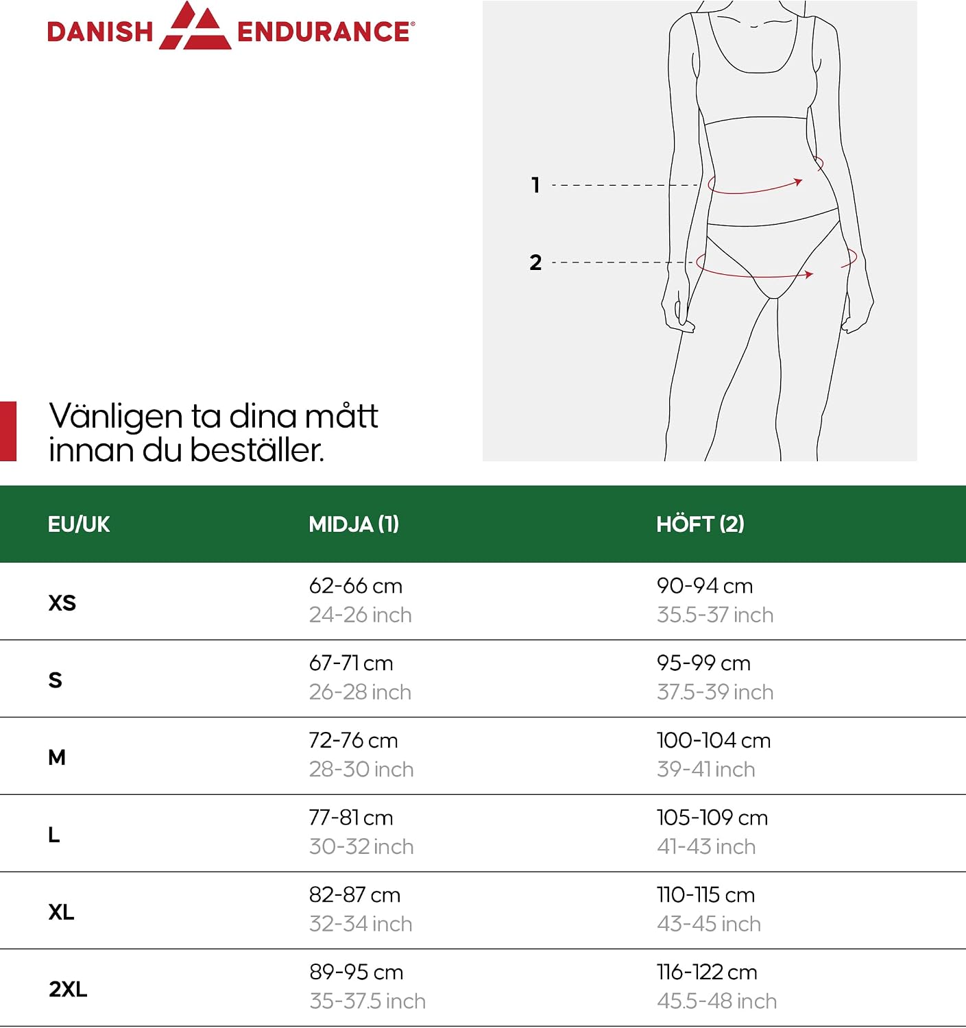 Thumbnail 6 de DANISH ENDURANCE 6-pack damtrosor i ekologisk bomull, OEKO-TEX-certifierat material