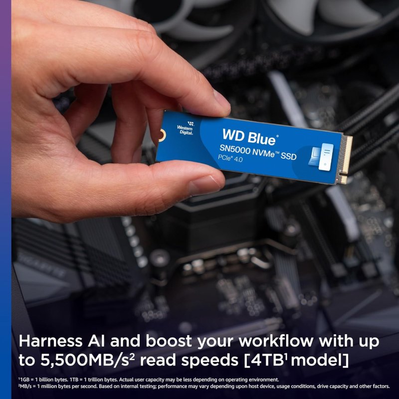 Thumbnail 1 de WD Blue SN5000 1TB SSD M.2 PCIe 4.0 NVMe