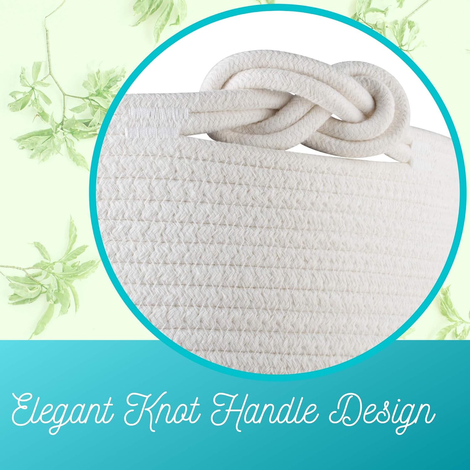 Thumbnail 6 de MINTWOOD Cotton Rope Storage Basket 22 x 16 in
