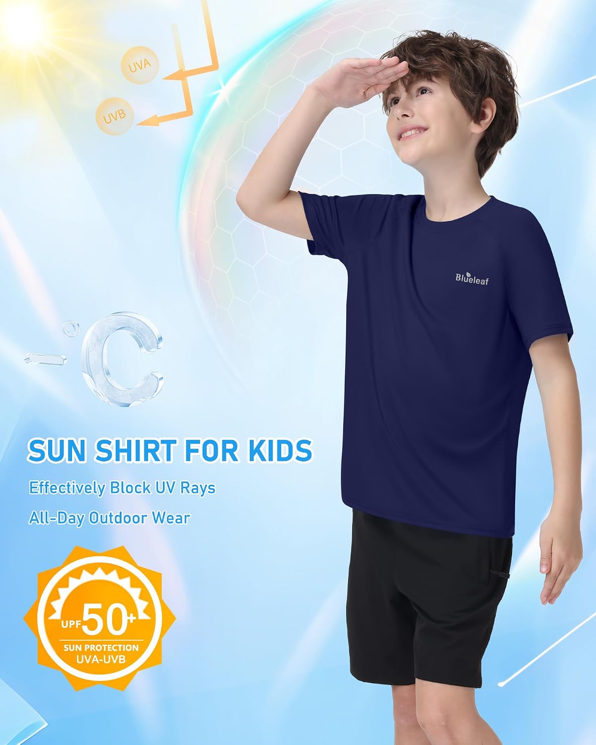 Detalle 2 de Blueleaf Boys Rash Guard, 2T to Youth