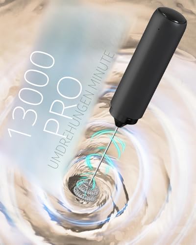 Detalle 2 de CIRCLE JOY Wiederaufladbarer Milchaufschäumer Handheld – kompakter Stabmixer aus Edelstahl