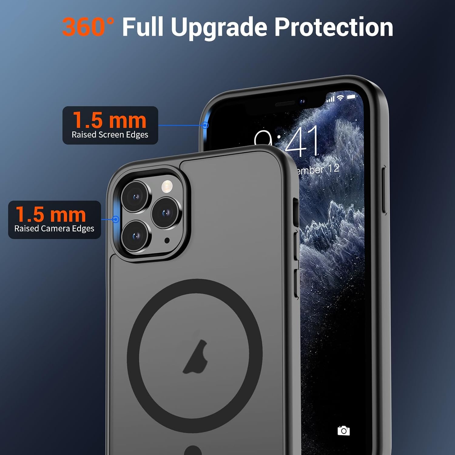 Detalle 2 de SUPFINE Magnetic iPhone 11 Pro Max Case, Military Drop Protection