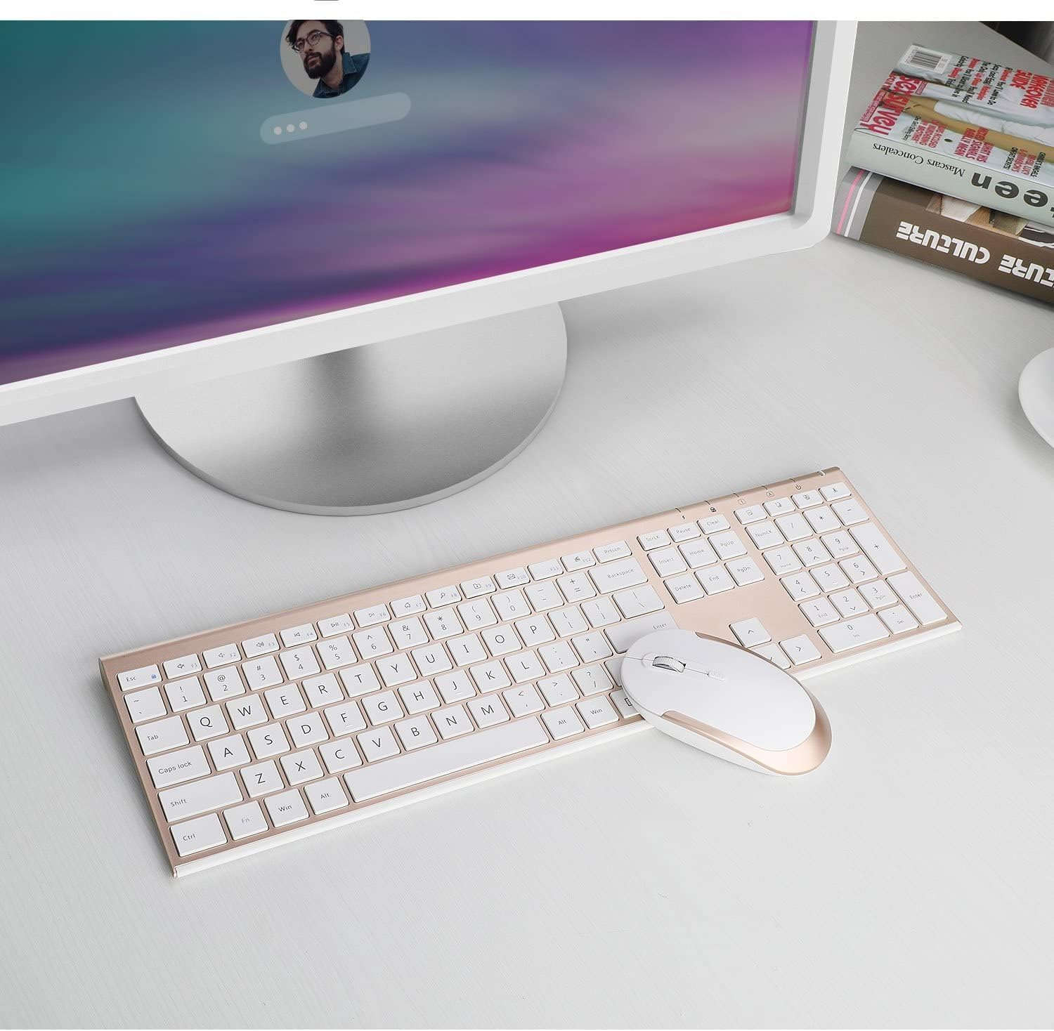Thumbnail 4 de Vssoplor Wireless Keyboard and Mouse