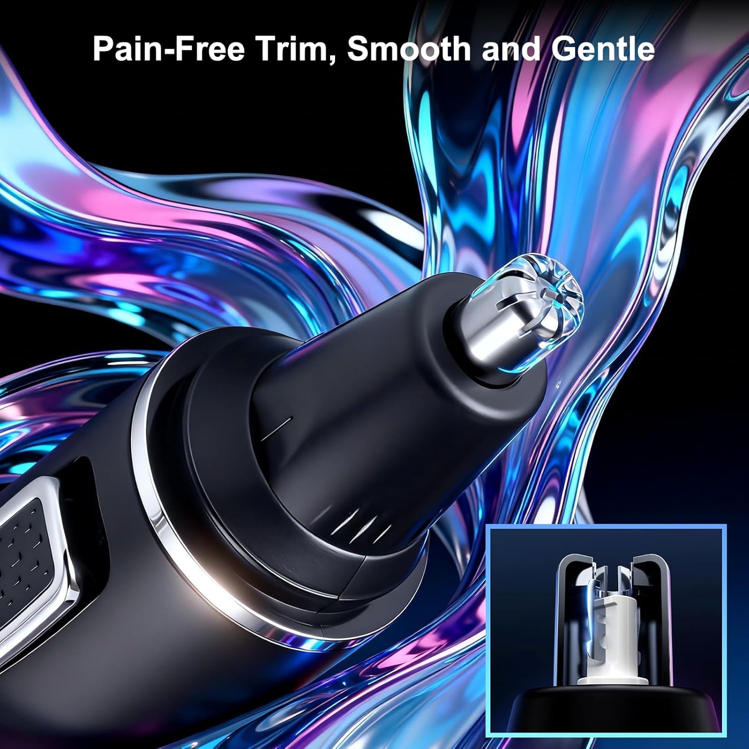Thumbnail 1 de Nose Hair Trimmer for Men – 2-in-1 Rechargeable Nasal & Eyebrow Trimmer with IPX7 Waterproof Blades