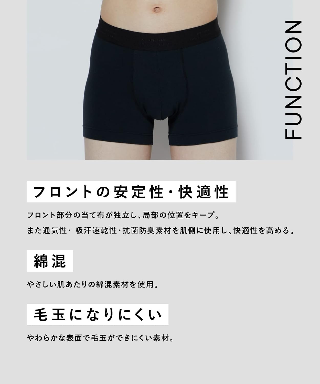 Detalle de ワコールメン WT3423・WT3523 ボクサーパンツ N.HOOLYWOOD COMPILEコラボ、綿混・前閉じ