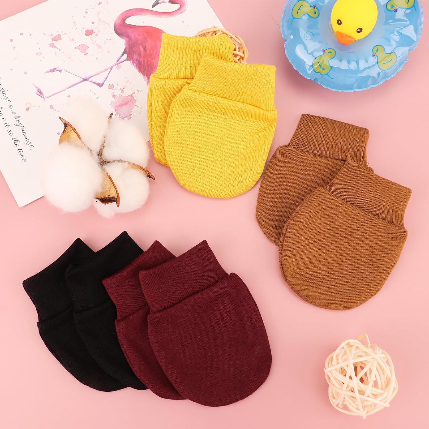 Detalle 2 de Baby mittens 0-6 months, cotton no scratch