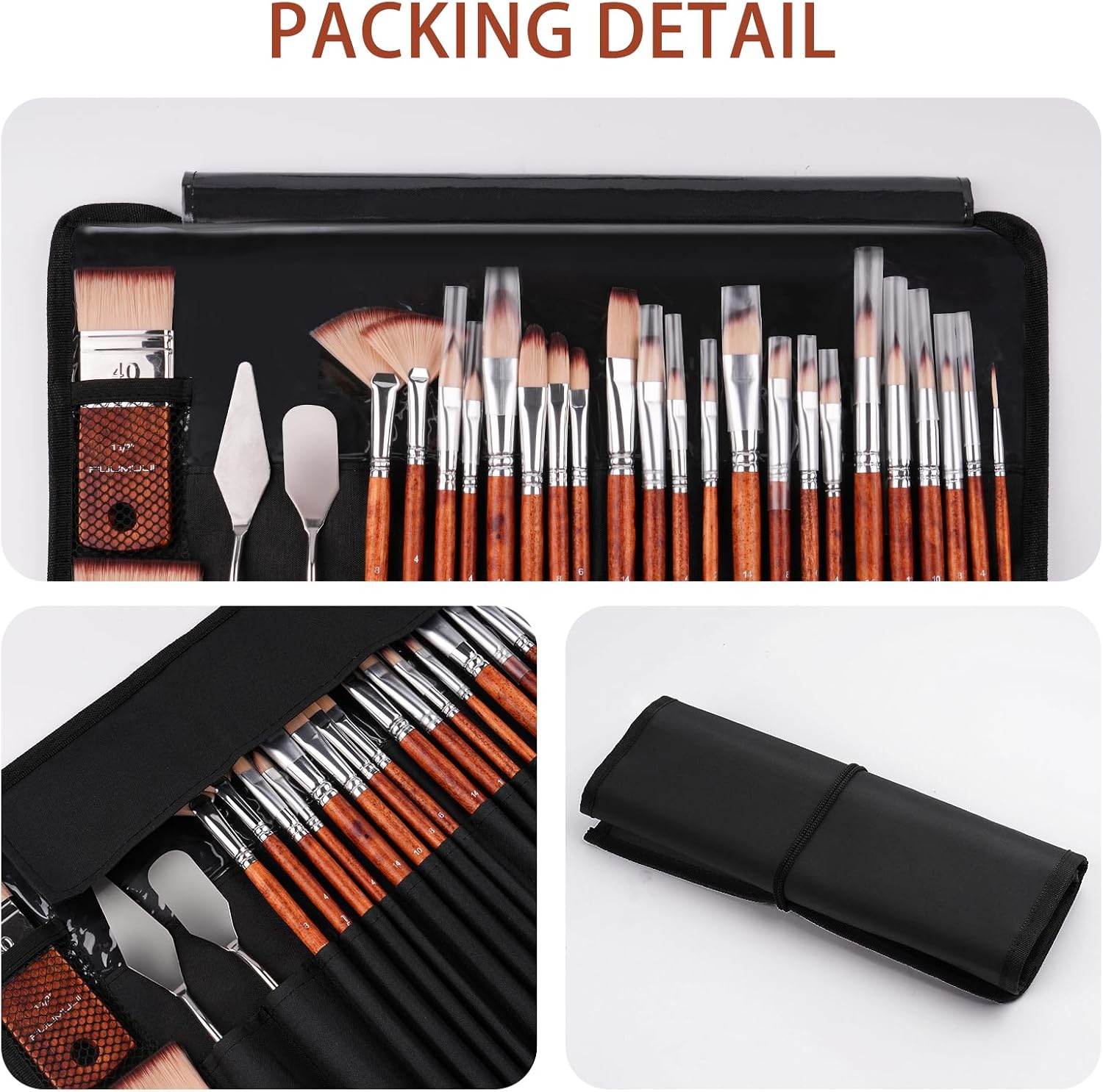 Thumbnail 3 de Fuumuui 26pcs Paint Brushes Set