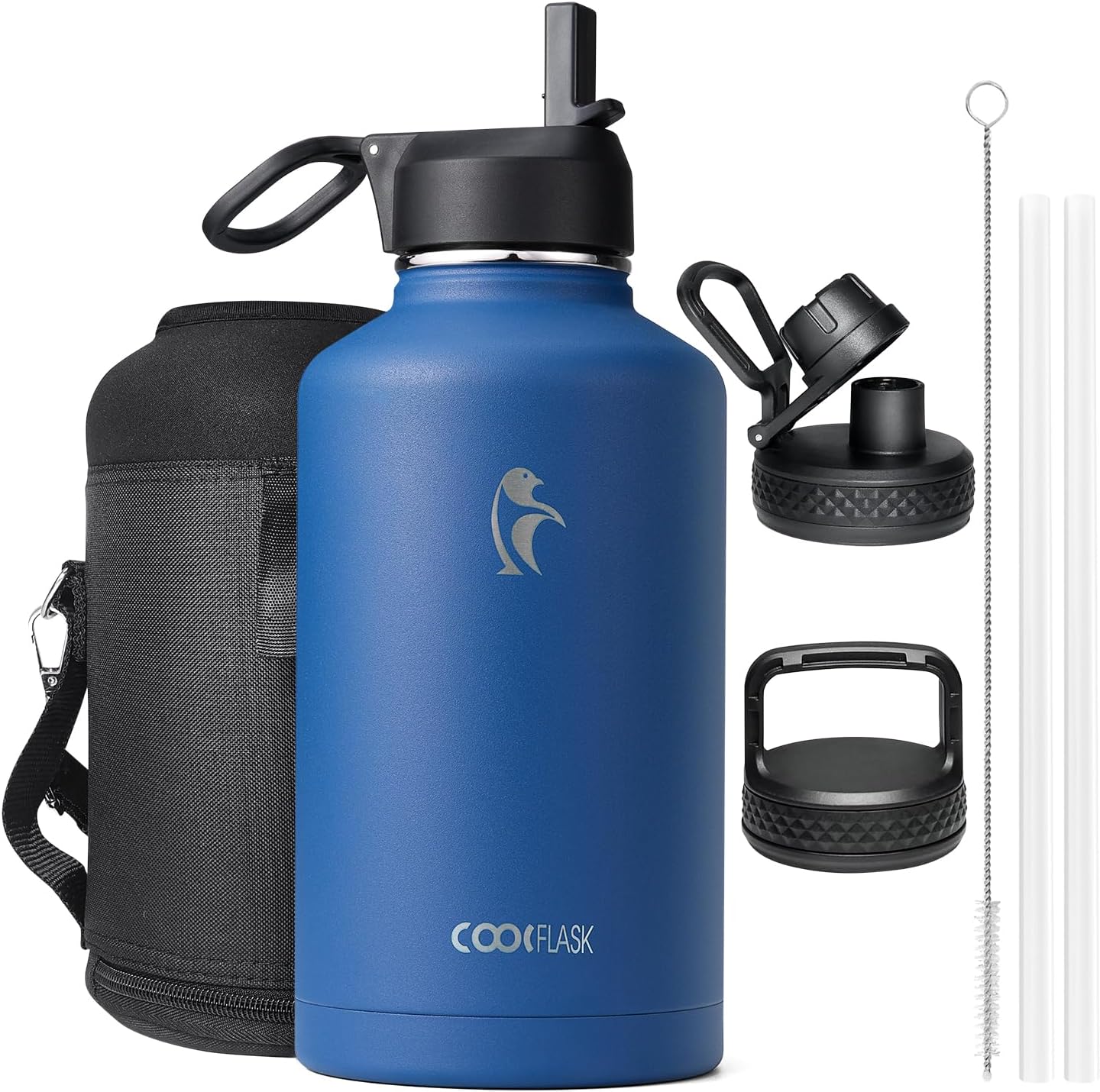 Detalle de Coolflask borraccia termica 2 l, 3 coperchi