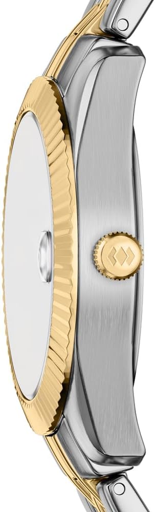 Detalle 2 de Fossil Scarlette Uhr für Damen – 32 mm, Quarz-Dreizeiger mit Datum, Edelstahlarmband