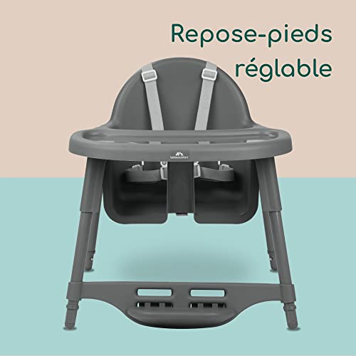 Thumbnail 6 de Bebeconfort Meely, chaise haute convertible 2-en-1 légère avec harnais 5 points
