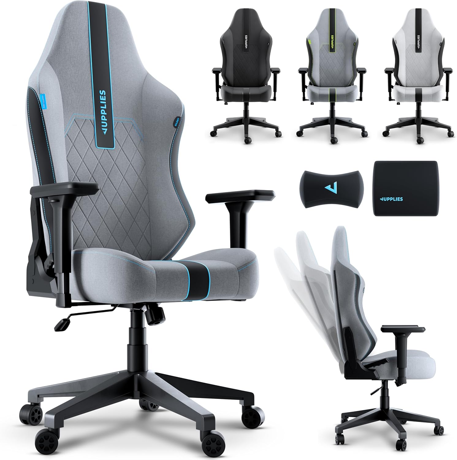 Detalle de JUPPLIES Silla Gaming Premium Ergonómica