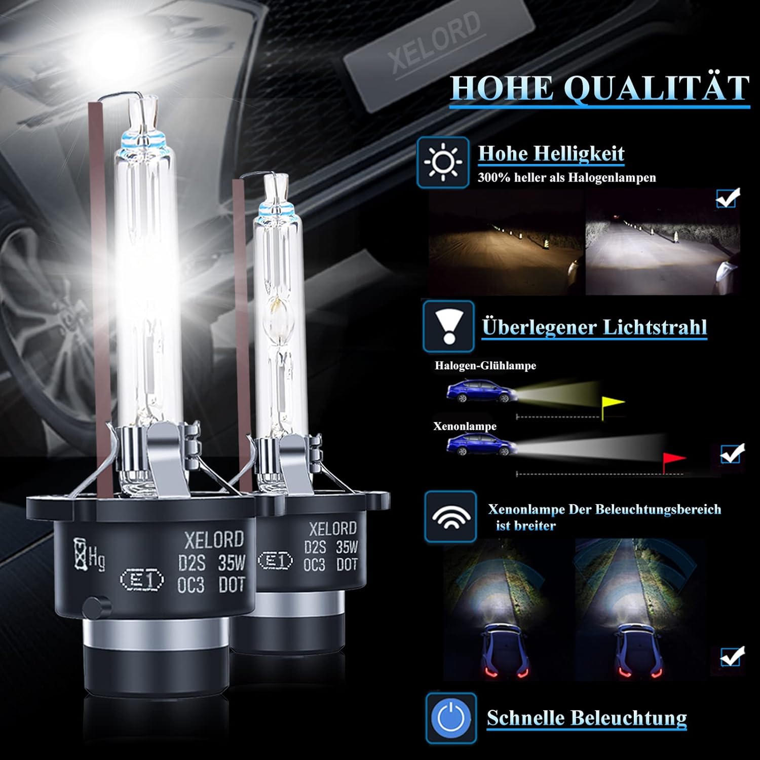 Detalle 2 de XELORD D2S Xenon Brenner 6000K 35W