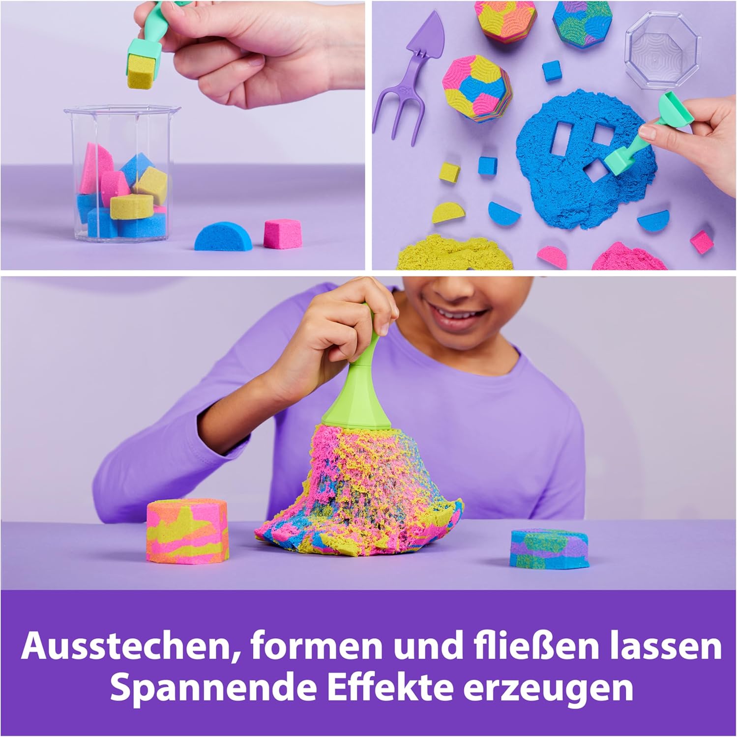 Thumbnail 2 de Kinetic Sand Squish N' Create Set 382 g