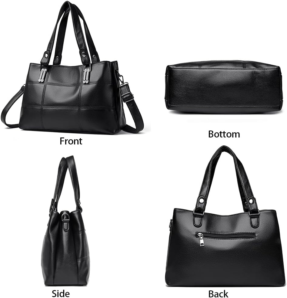 Thumbnail 1 de Sacmill Women's PU Leather Crossbody Bag — Medium with 3 Compartments