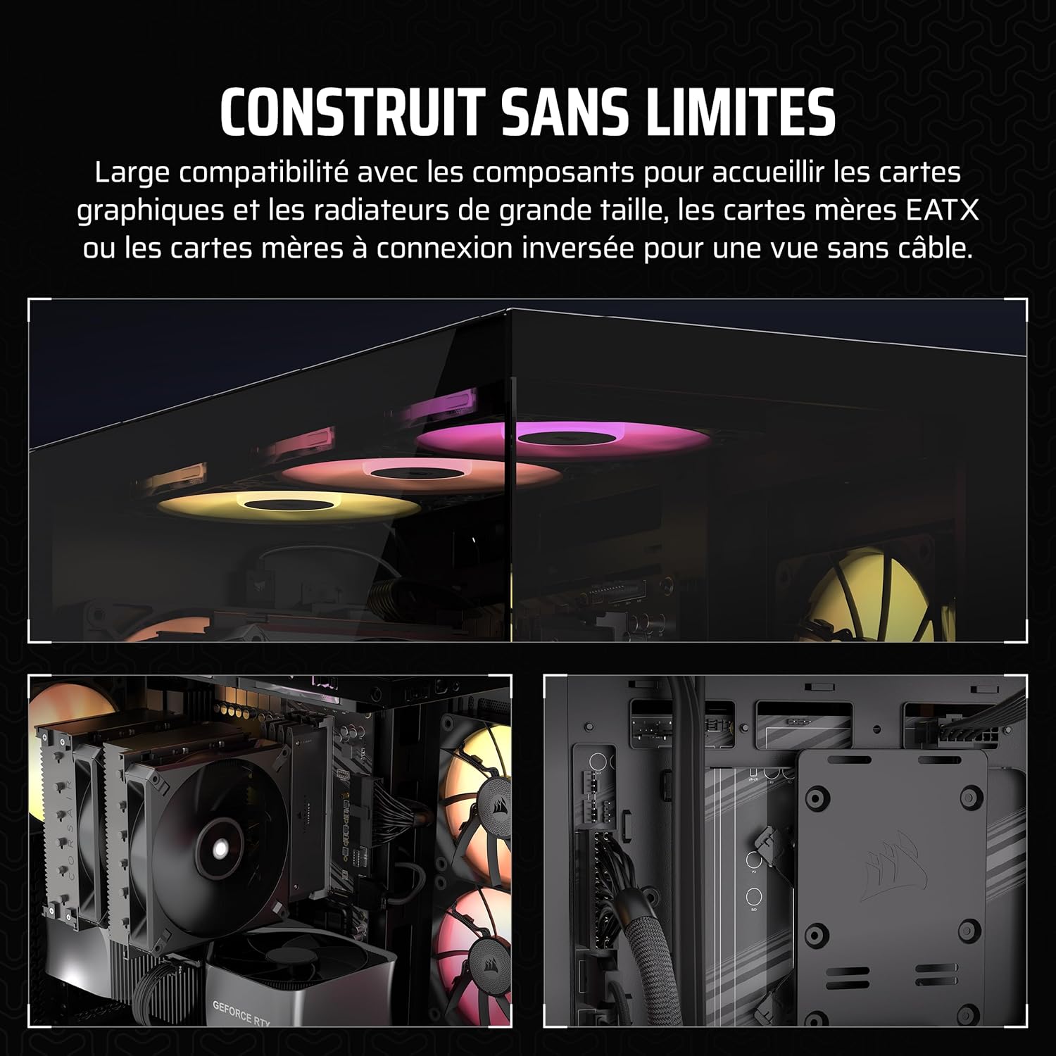 Thumbnail 3 de CORSAIR 3500X Boîtier ATX 10 ventilateurs max