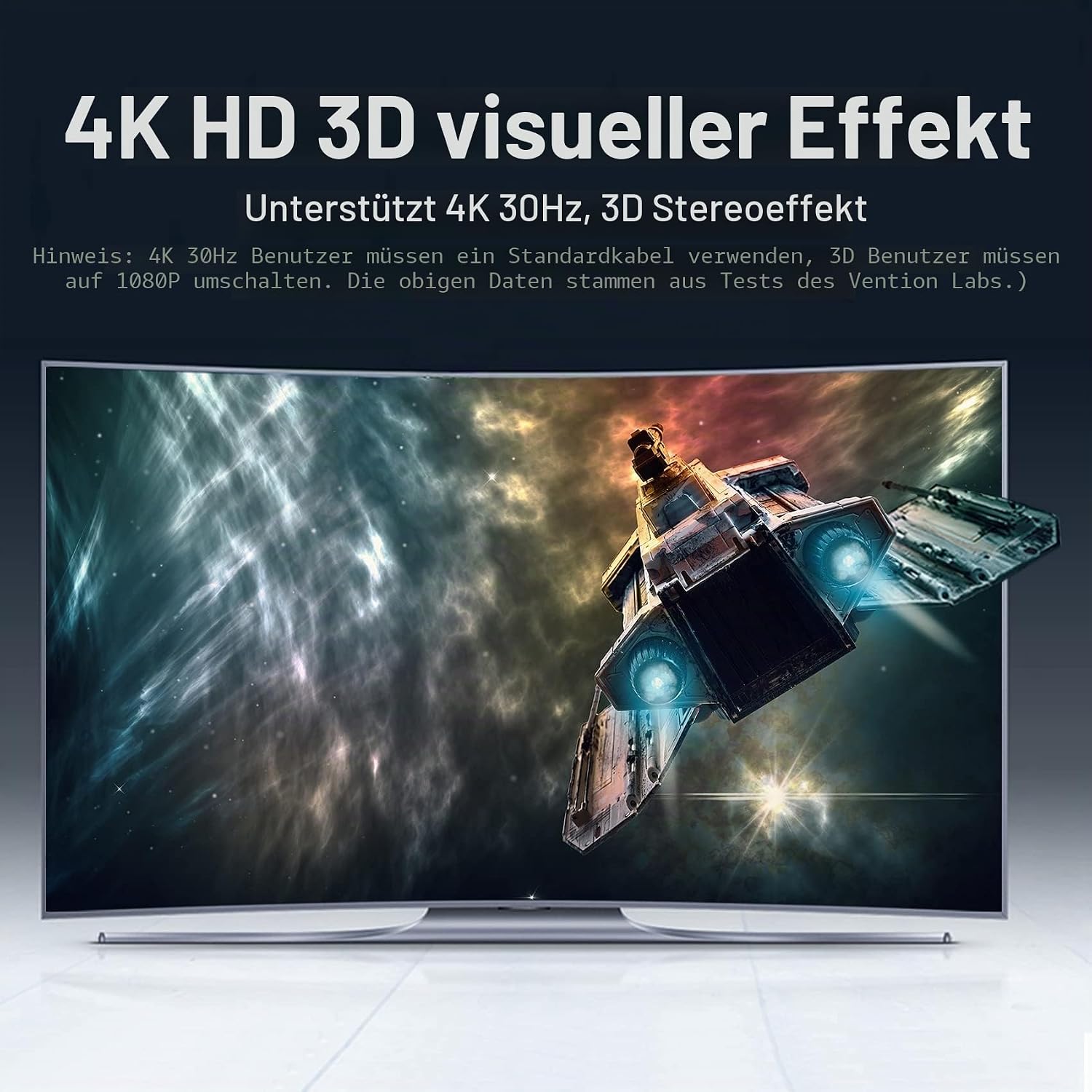 Thumbnail 4 de HDMI Switch 4K 5 in 1 Out – 4K@30Hz, 3D, IR-Fernbedienung, Kompatibel mit PS5/PS4/Xbox/DVD/Blu-ray
