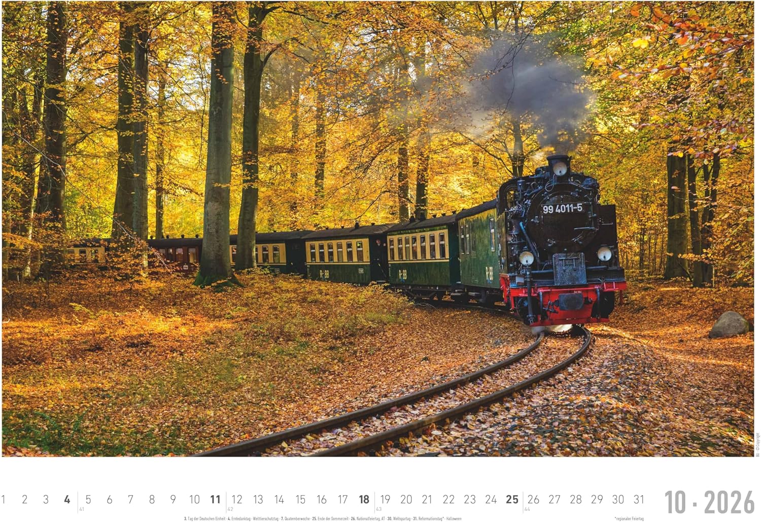 Thumbnail 6 de Alpha Edition Faszinierende Dampfloks Wandkalender 49,5×33 cm