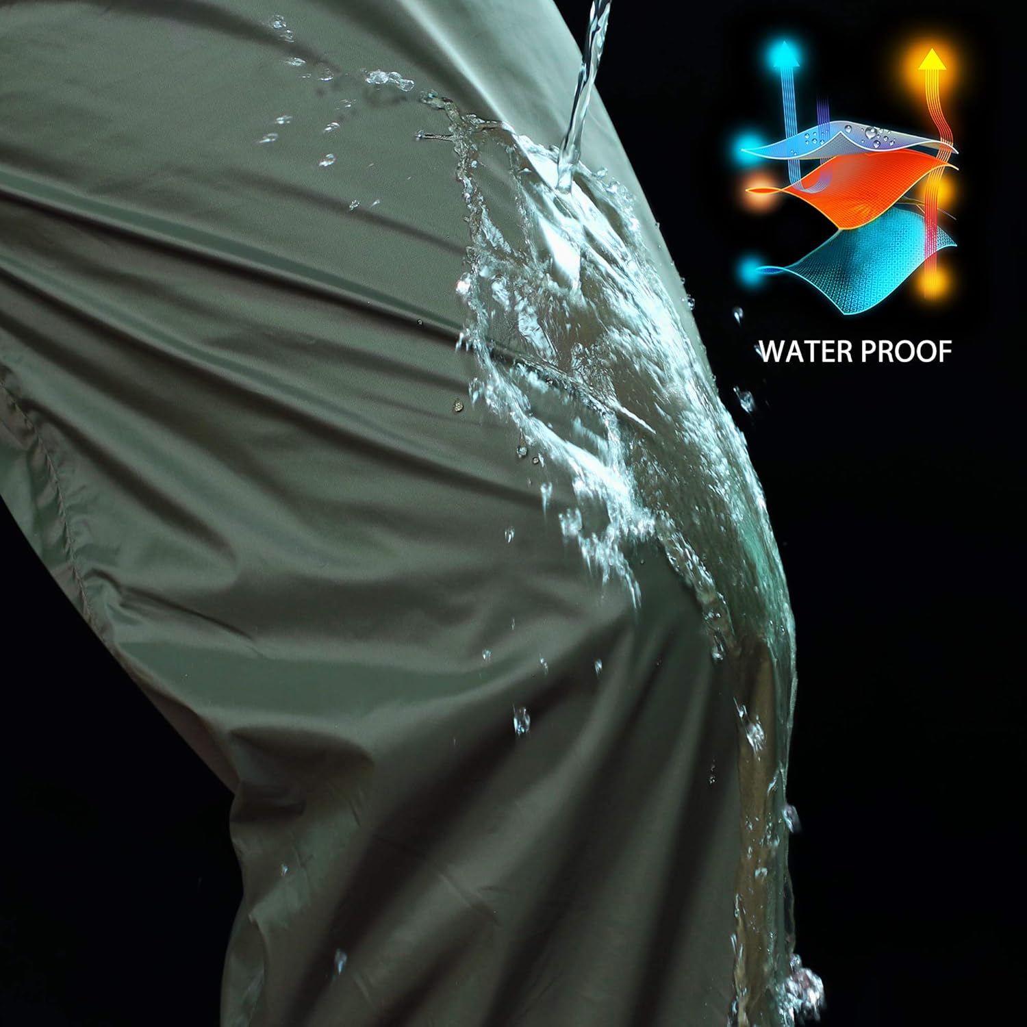 Thumbnail 2 de Wasserdichte Regenhose für Herren 5000 mm