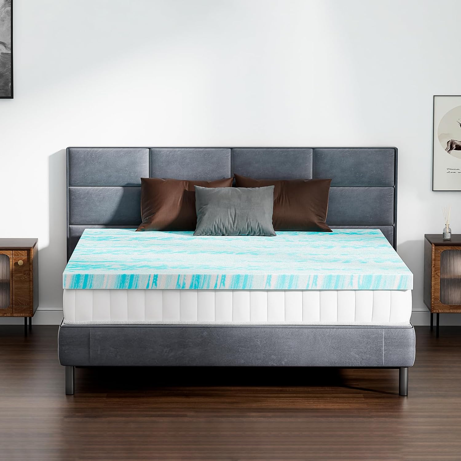Thumbnail 6 de NEWBULIG Memory Foam Mattress Topper 4-Inch
