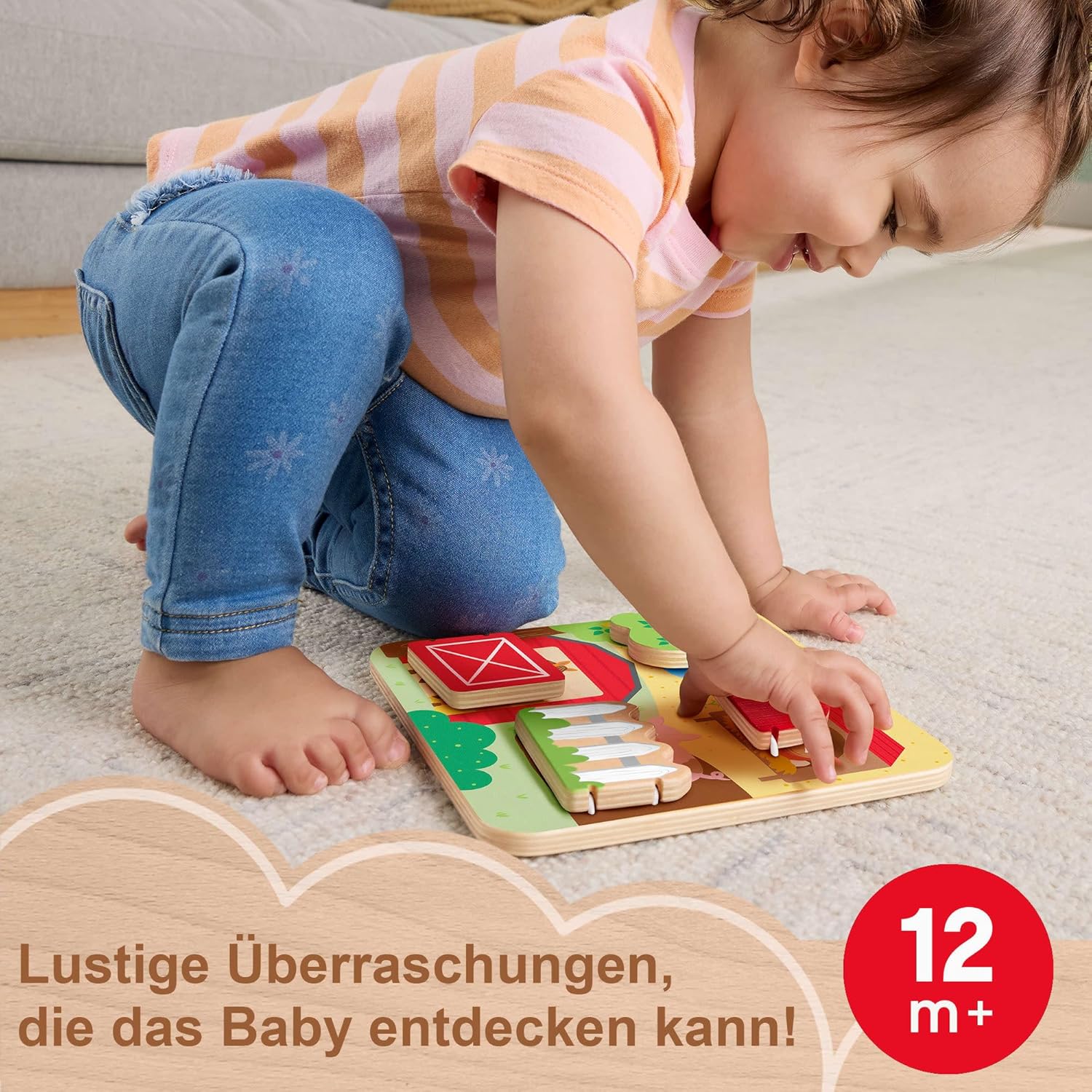 Thumbnail 1 de Fisher-Price Guck-Guck-Spiel aus Holz – Fördert Neugier und Feinmotorik ab 1 Jahr
