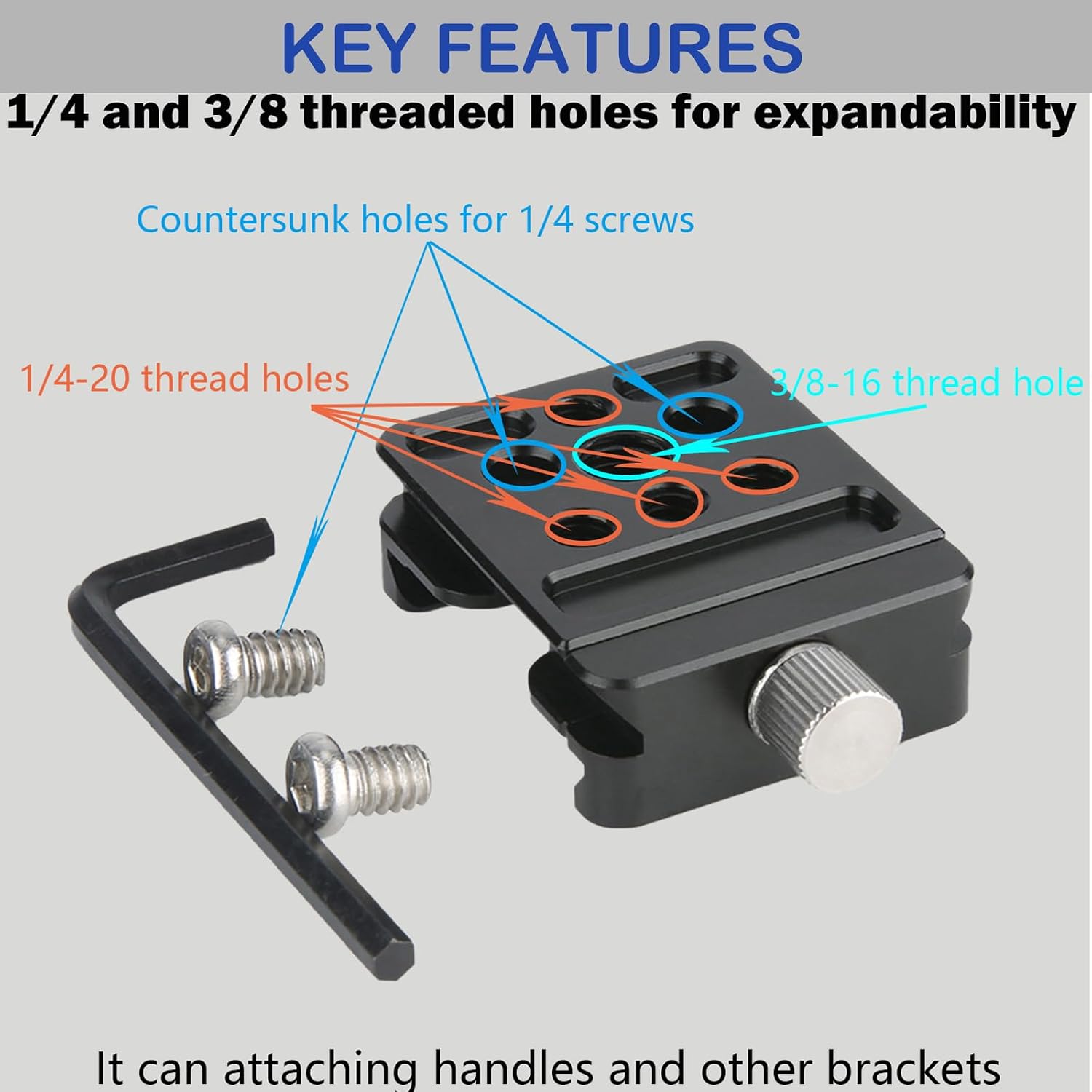Detalle 2 de NICEYRIG Universal Arca Quick Release Clamp for Gimbal 🎥