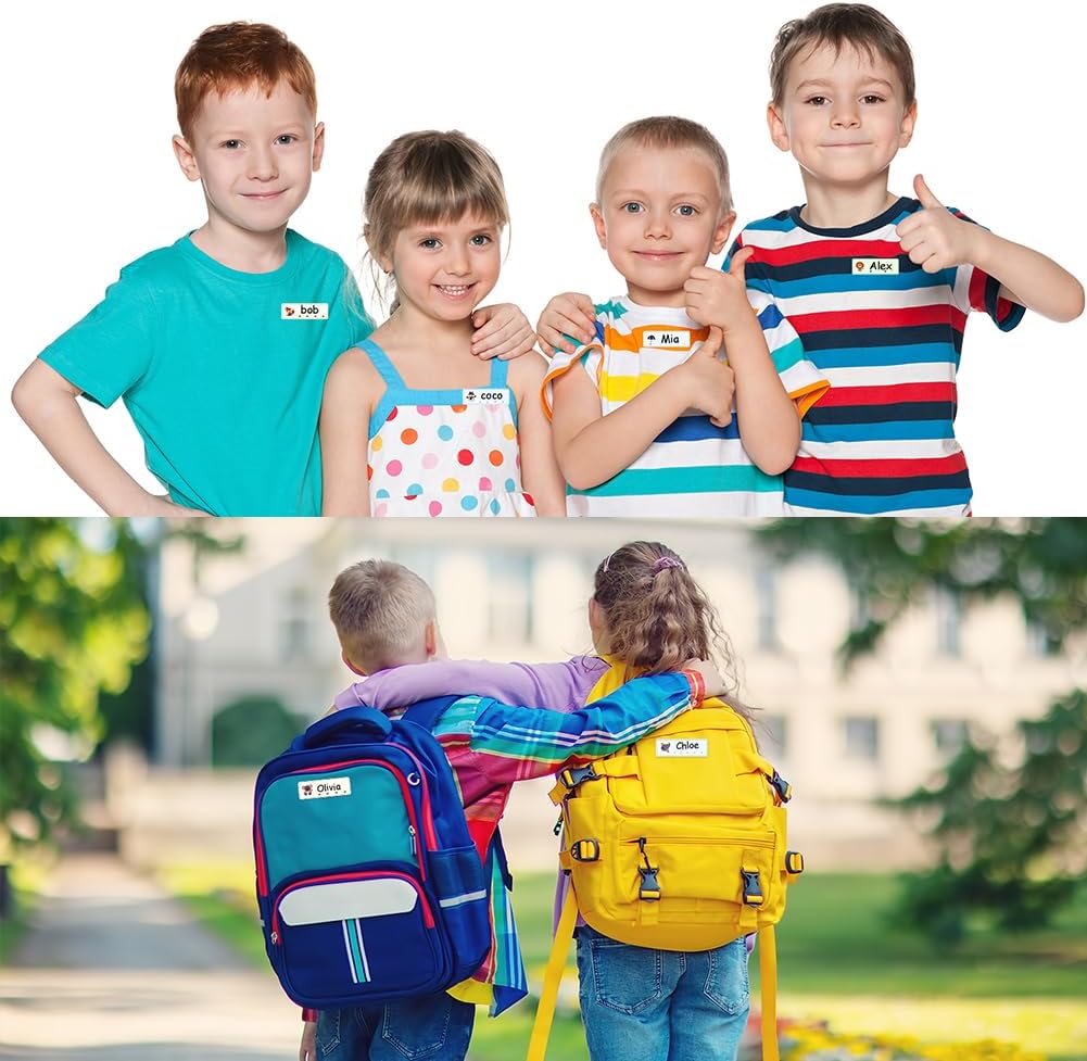 Detalle 2 de ANOMM 20649469031 naamstickers voor kleding, 90 stuks van PET