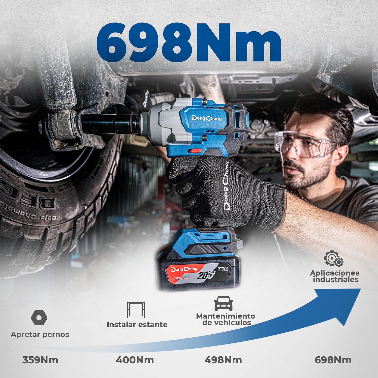 Thumbnail 2 de Dong Cheng Llave de impacto 20V 698 Nm