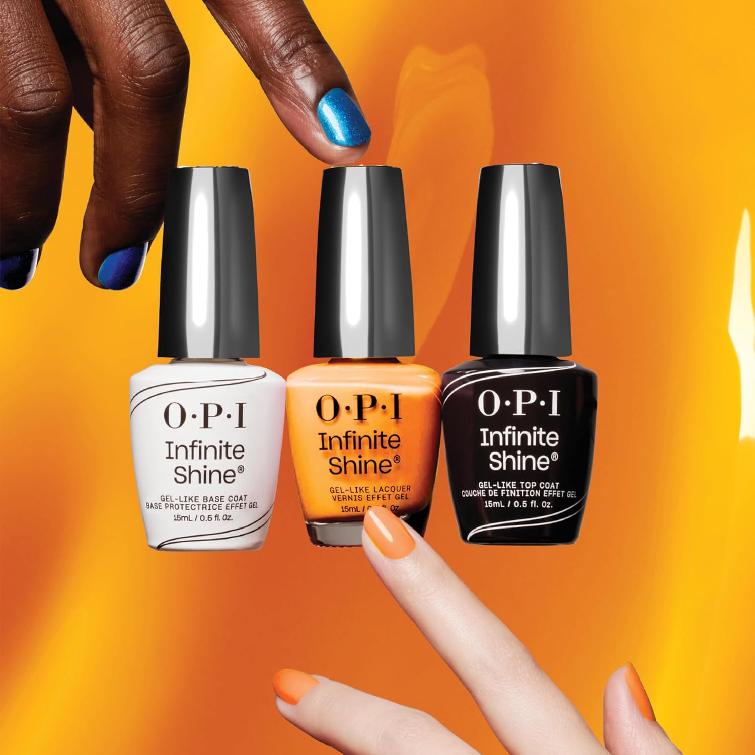 Thumbnail 2 de OPI Infinite Shine Top/Base Coat Nail Polish (15ml) – Gel-like, up to 11 days, pre-cured gel technology