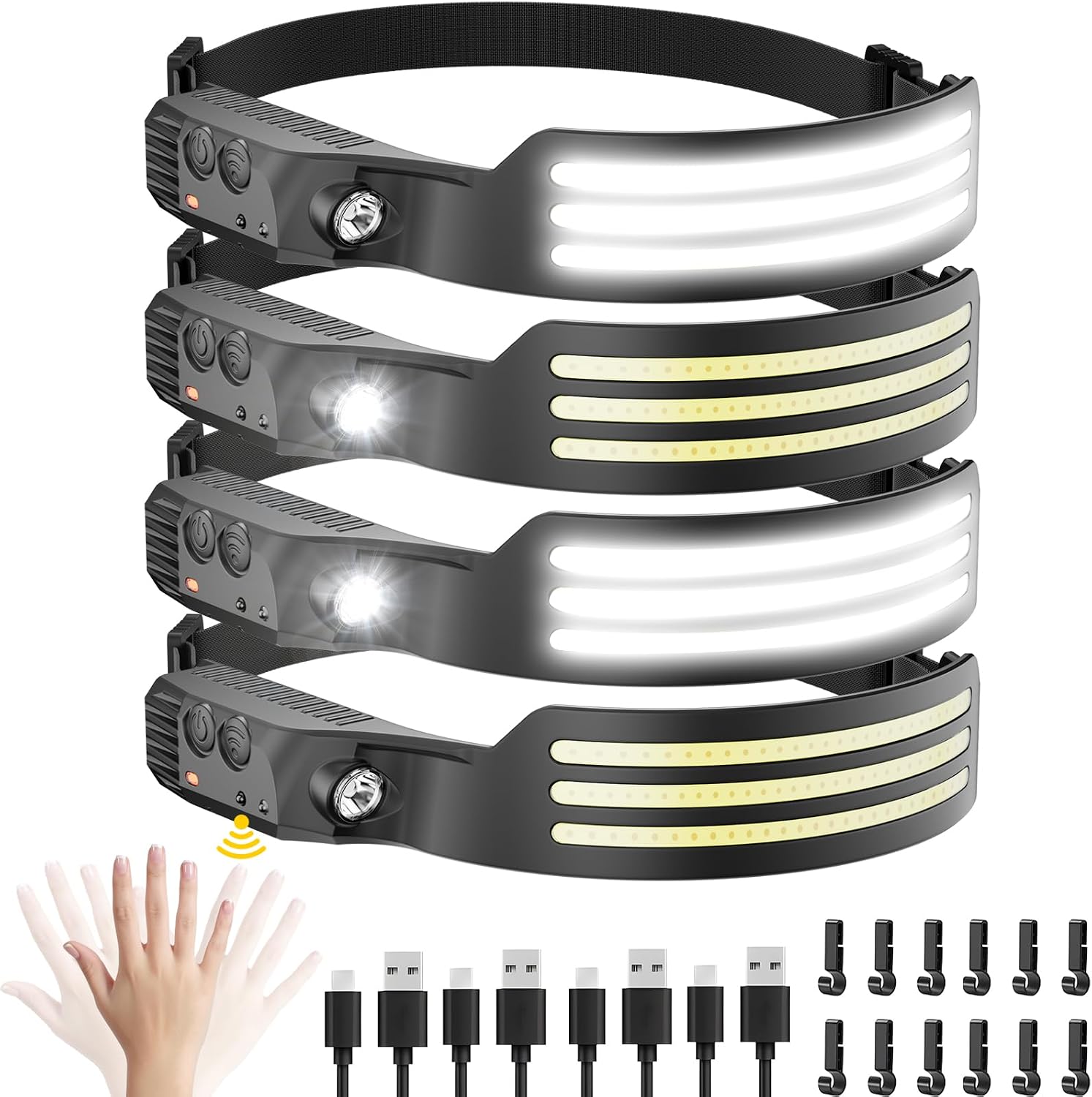 Detalle de Dopalloy head torch 4 pack with sensor