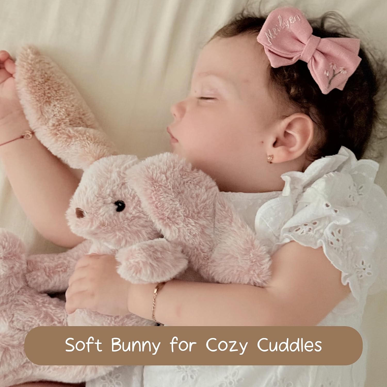 Thumbnail 2 de Moonkie Hug & Go™ Bunny Toddler Backpack (Soft Plush Bag with Detachable Toy) for Girls Ages 2–4