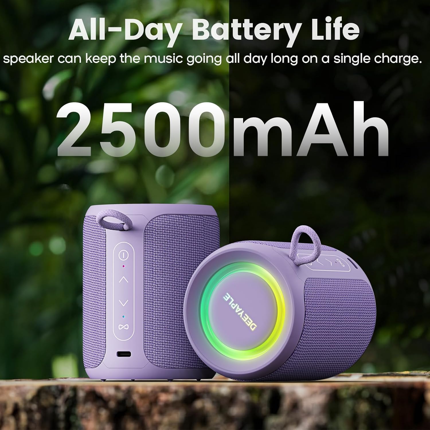 Detalle de Deeyaple A10 P1S Portable Bluetooth Speaker, 15W Stereo, IP67, Lights
