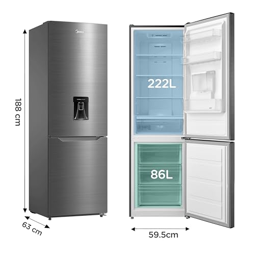 Detalle de Midea 308L Fridge Freezer with Water Dispenser (MDRB424FGD46W)