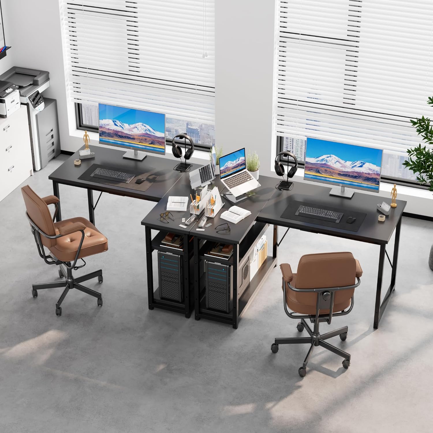 Thumbnail 6 de JUMMICO Scrivania Angolare L 120x80 cm 🪑