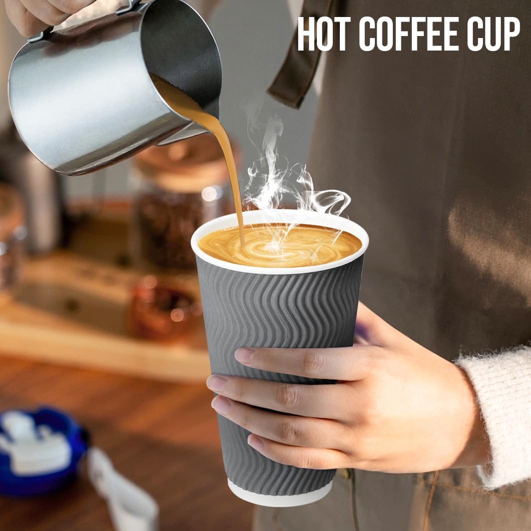Thumbnail 4 de BYSNOW 16 oz Coffee Cups with Lids