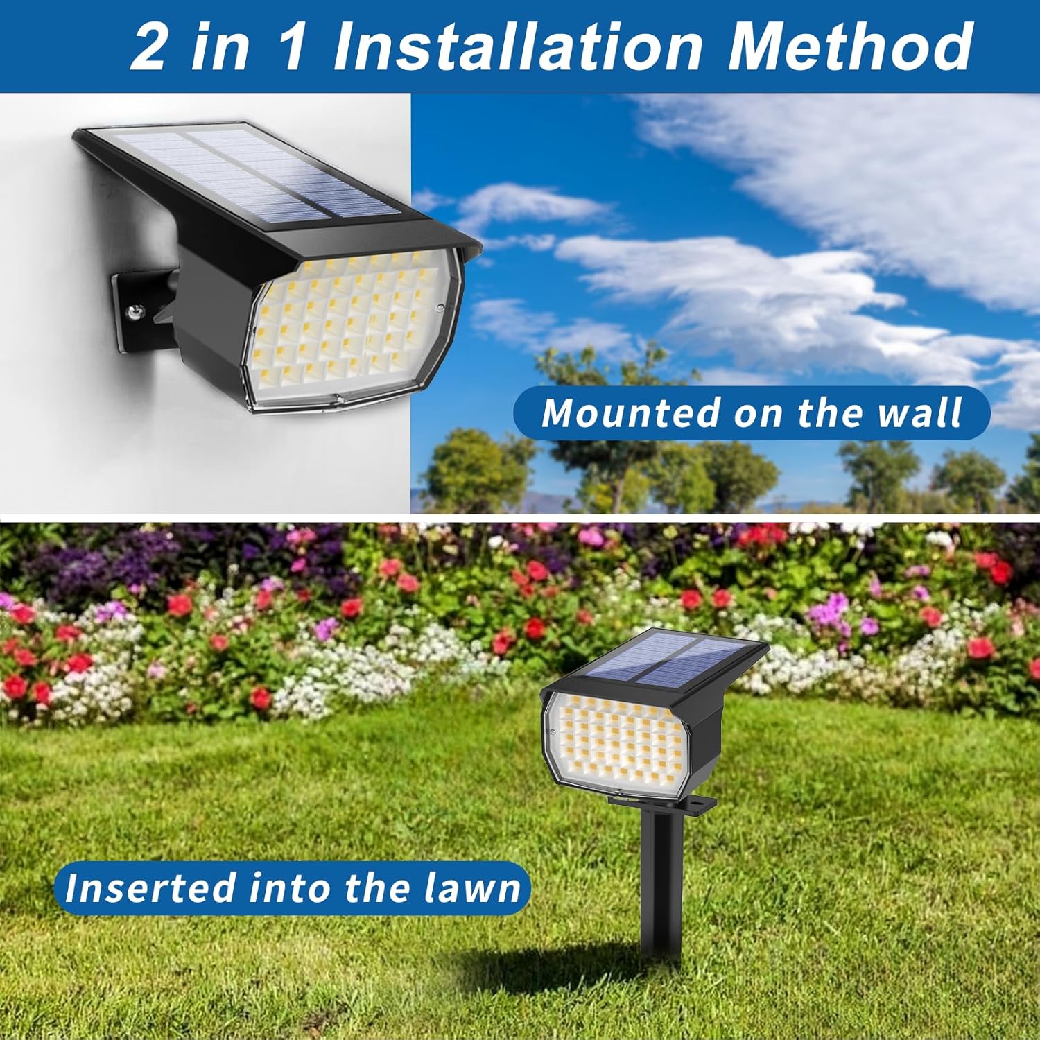 Thumbnail 3 de WENATY 46 LED Solar Spot Lights 4 Pack