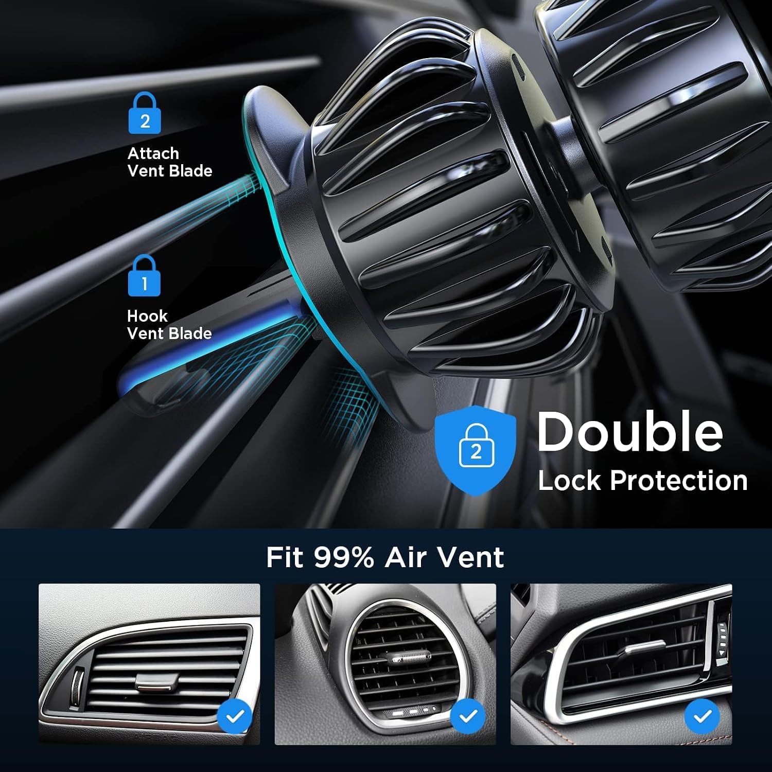 Thumbnail 5 de LISEN Magnetic Phone Holder for Car 6 magnets