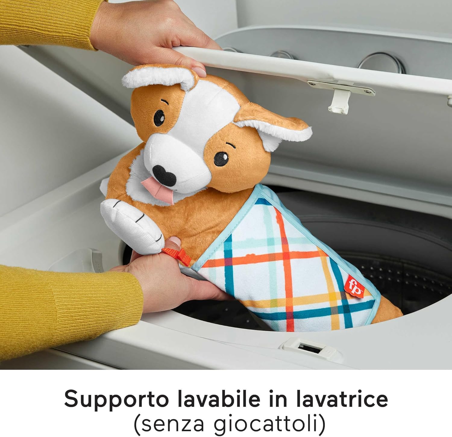 Detalle 2 de Fisher-Price Cuscino Corgi Tummy Time 3 in 1 – supporto multifunctionale per Neonati (HJW10)