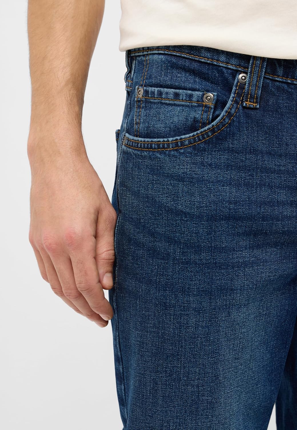 Detalle de Mustang Jeans Herren Stretch Big Sur Regular – Straight Fit mit normalem Bund